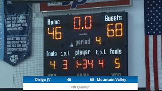 Dirigo High School Boys Basketball vs Mountain Valley [upl. by Samot234]