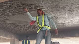 How to Plaster Residential or Commercial Building Ceiling Properly  Strong Construction [upl. by Anaeirb]