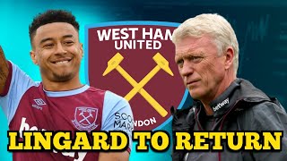 JESSE LINGARD IS COMING BACK TO WEST HAM [upl. by Wonacott]