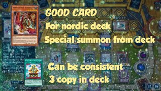 Nordic deck  Gameplay amp Decklist Yugioh Master Duel [upl. by Revilo]