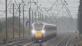 LNER Azuma storms through Thirsk 11024 [upl. by Tniassuot]