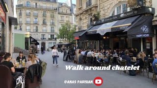 Walk Around Châtelet  paris  France  like automobile subscribe [upl. by Corrianne740]