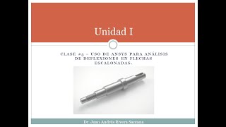 Clase 5 Uso de ANSYS para análisis de deflexiones en flechas escalonadas [upl. by Sauveur875]