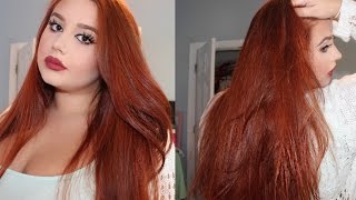 ♡ How To Dye Your Hair Copper Red ♡ From MediumDark Brown [upl. by Diarmuid977]