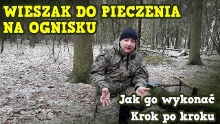 JAK WYKONAĆ WIESZAK DO PIECZENIA NA OGNISKUWYNIKI KONKURSU NA 100 SUBSKRYBCJIIBUSHCRAFTOUTDOOR [upl. by Krall799]