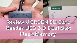 Review UGREEN SD Card Reader USB 30 Dual Slot Flash Memory Card Reader TF SD Micro SD SDXC SDHC MM [upl. by Atims]