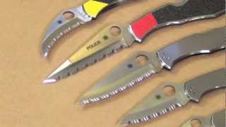 Spyderco Fully Serrated Knives SS Handles [upl. by Elockcin]