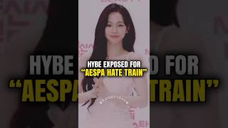 HYBE EXPOSED for AESPA HATE TRAIN kpopupdates [upl. by Golanka]