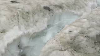 Neustift im Stubaital  Stubaier Gletscher Bereich Bergstation Eisgratbahn [upl. by Zingg]