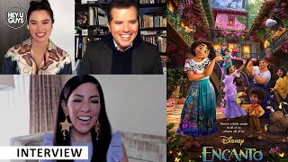 Encanto  Stephanie Beatriz John Leguizamo amp Diane Guerrero on zoomsinging with LinManuel Miranda [upl. by Monro]