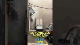 Incendio de vehículo de reparto en Tafira Baja por fallo eléctrico [upl. by Shishko]