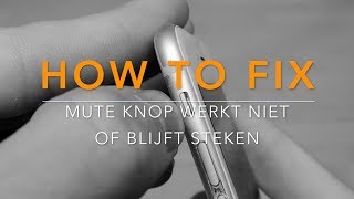 iPhone mute knop werkt niet of blijft steken [upl. by Llevel]