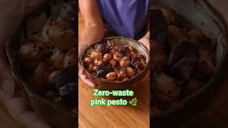 Zerowaste pink pesto recipe by Sam Hamrebtan 💖 rhs recipes cooking [upl. by Unders911]