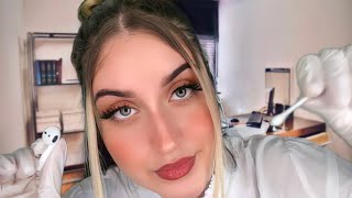 ASMR Ohrenreinigung Hörtest Ohrenmassage👂🏽Ear Cleaning OhrenArzt Roleplay Soft Spokenamp Flüstern [upl. by Ellehsim]