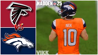 Falcons vs Broncos Week 11 Simulation Madden 25 PS5 [upl. by Narahs]