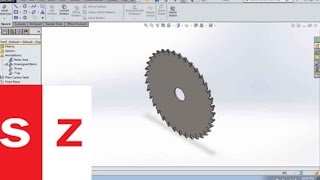 Solidworks Saw Blade Tutorial [upl. by Daenis]