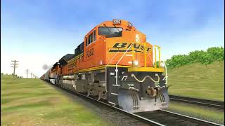 ORTS Fast BNSF SD70ACe 9282 EB HGALMAD12A At Chillicothe IL [upl. by Carlynne]