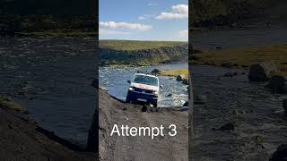 River Crossing FAILURE on F232 in Iceland [upl. by Rebmyt636]