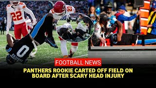 Panthers rookie tight end Ja’Tavion Sanders released from hospital after suffering neck injury [upl. by Ellett]