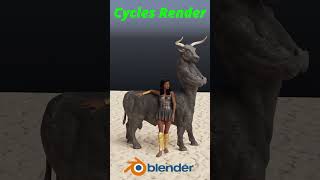 Bull Centaur and Trojan in Blender 3D blender 3dmodeling 3danimation centaur characterdesign [upl. by Pettit442]