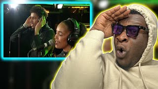 American rapper Reacts To  AJ Tracey amp Jorja Smith cover Flowers Sunship Remix in the Live Lounge [upl. by Laleb]