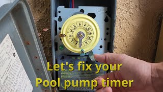 How to fix a Pool Pump Timer  Easy replacement using the Intermatic T104 [upl. by Rodama]