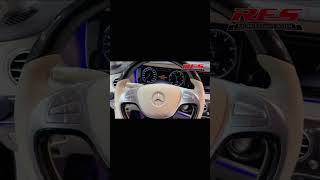 Mercedes Benz S500 W222 upgrade with mid pipe  valve rear muffler exhaust system sound check [upl. by Farlay]