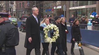 Boston Marks 5 Years Since Marathon Attack With Tributes [upl. by Backler528]