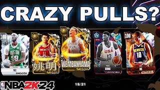 INSANE SEASON 8 SUPER PACK OPENING CAN I PULL A GOAT CARD NBA 2K24 [upl. by Strawn]