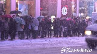 CNBLUE arriving  Best Buy Theater  GA fans waiting in the snow 140121 [upl. by Meluhs930]