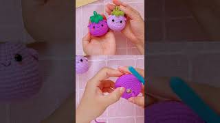 Olhe esse lindo chaveirinho de uvinha 🍇 crochet amigurumi chaveirospersonalizados [upl. by Mil]