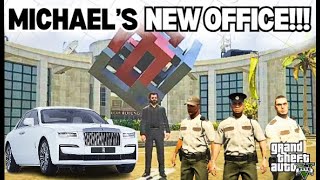 Michaels NEW OFFICE  GTA V GAMEPLAY [upl. by Odella430]