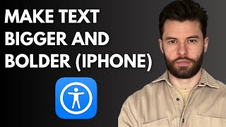 How to Make Text Bigger and Bolder on iPhone Accessibility Made Easy [upl. by Inahteb278]