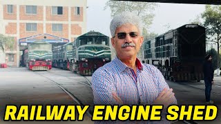 Railway Engine Shed  Pakistan Railways  Amin Hafeez [upl. by Bright]