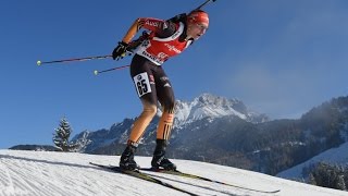 Sprint Frauen Hochfilzen  12 Dezember 2014 [upl. by Elbring]