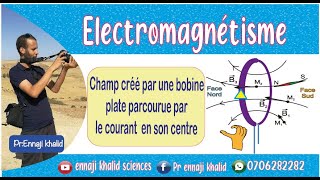 Champ magnétique créé par une bobine plate en son centre [upl. by Casar948]