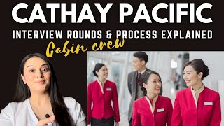 Cathay Pacific cabin crew Interview Rounds and process explained Online assessment Questions [upl. by Cykana77]