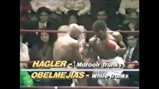 Marvin Hagler Vs Fulgencio Obelmejias II Highlights [upl. by Cesaria]