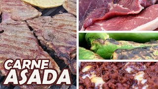 Una CARNE ASADA quotde Verdadquot  3 marinados  TOQUE Y SAZÓN [upl. by Novoj]