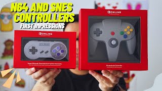 N64 and SNES controller unboxing [upl. by Atteloj834]