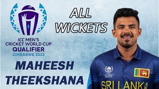 Superb Bowling Maheesh Theekshana All 21 Wickets Highlights zim2023 Cricket World Cup Qualifier [upl. by Ailema]