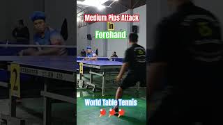 Medium Pips Attack in Forehand worldtabletennis pingpong tabletennisplayer sports tabletennis [upl. by Blatman]