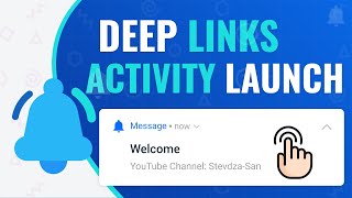 Start an Activity with a Deep Link  Notifications in Android [upl. by Pfister254]