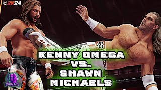 KENNY OMEGA vs SHAWN MICHAELS and Channel Updates  WWE 2k24 [upl. by Weldon]