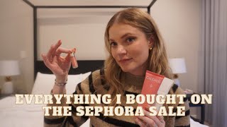 Everything I bought on the Sephora Sale beautyproducts newmakeup skincare sephorahaul [upl. by Intosh]