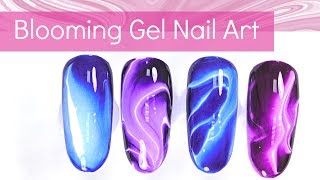 Easy Nail Art Designs with Blooming Gel [upl. by Solenne]