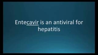 How to pronounce entecavir Baraclude Memorizing Pharmacology Flashcard [upl. by Arabelle]