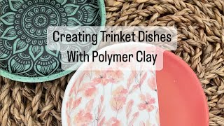 Creating Polymer Clay Trinket Dishes  Tutorial  Easy  Simple  Scrap Clay [upl. by Eivi414]