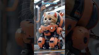 😲Wow Cute Cat Controls Robot 🤖🐱 CatTech Adorable RobotFun InnovativeCat cute relaxingmusic [upl. by Ayomat]