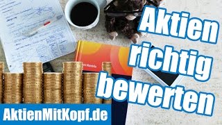 Aktienbewertung richtig lernen Die 4 Bewertungsmodelle von Aktien amp Wettbewerbsanalyse [upl. by Landel884]